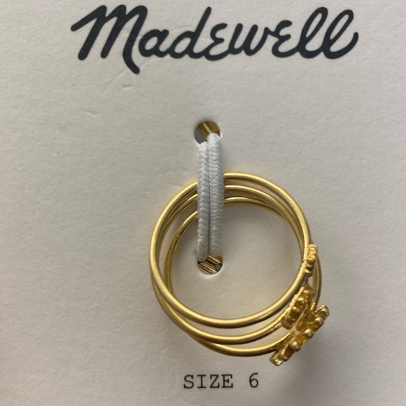 NWOT Madewell My Three Suns 🌞 Ring Set - Picture 10 of 11